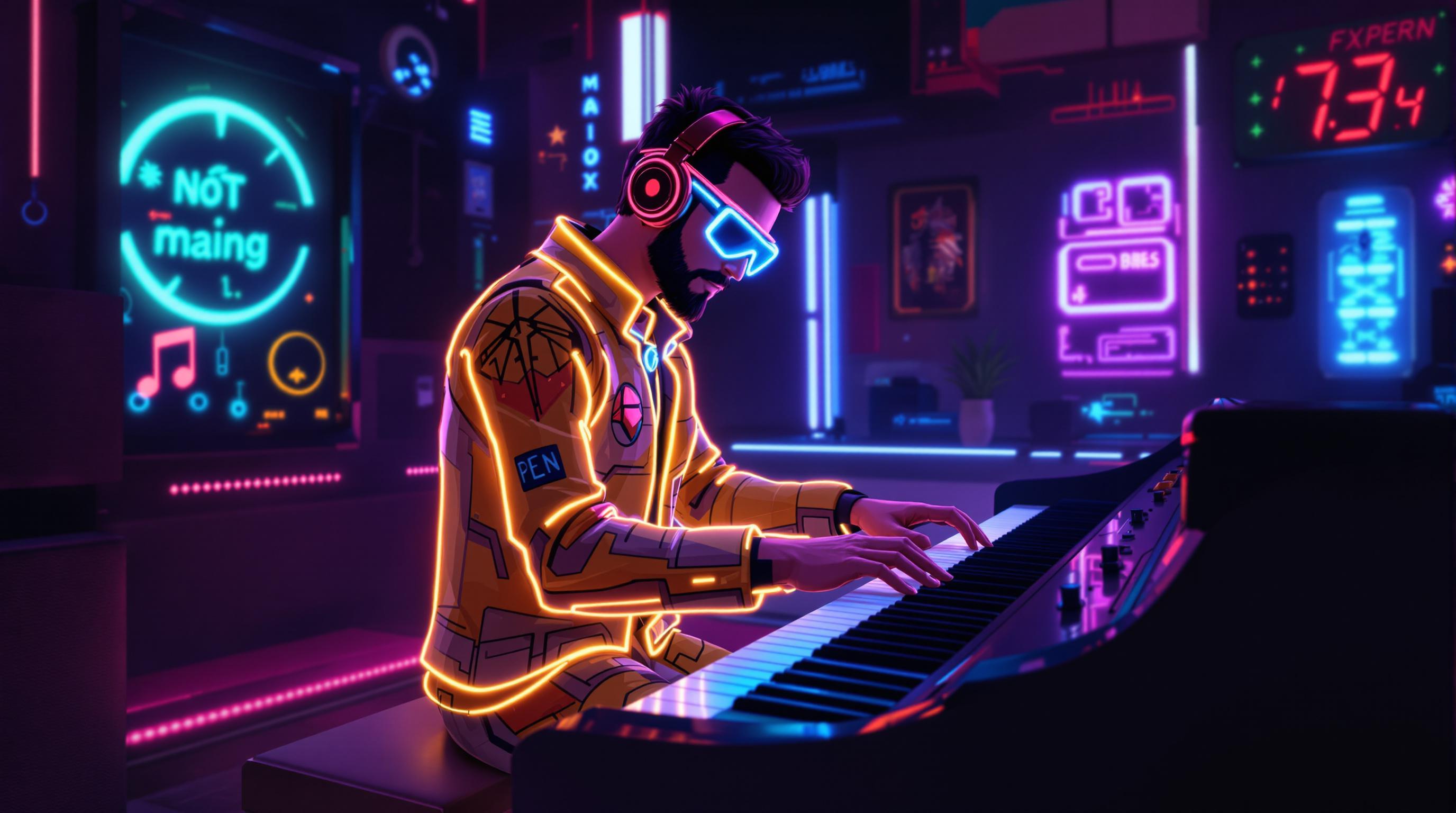 Synthwave Pianist